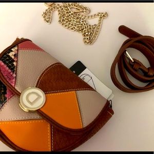 SOLD Desingual leather Bag&Play crossbody or fanny pack